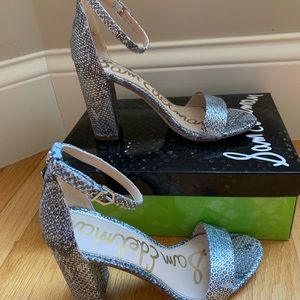 SAM EDELMAN Snakeskin Heels